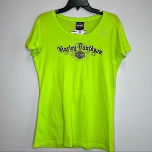 Harley-Davidson Bright Green Short Sleeve Tee